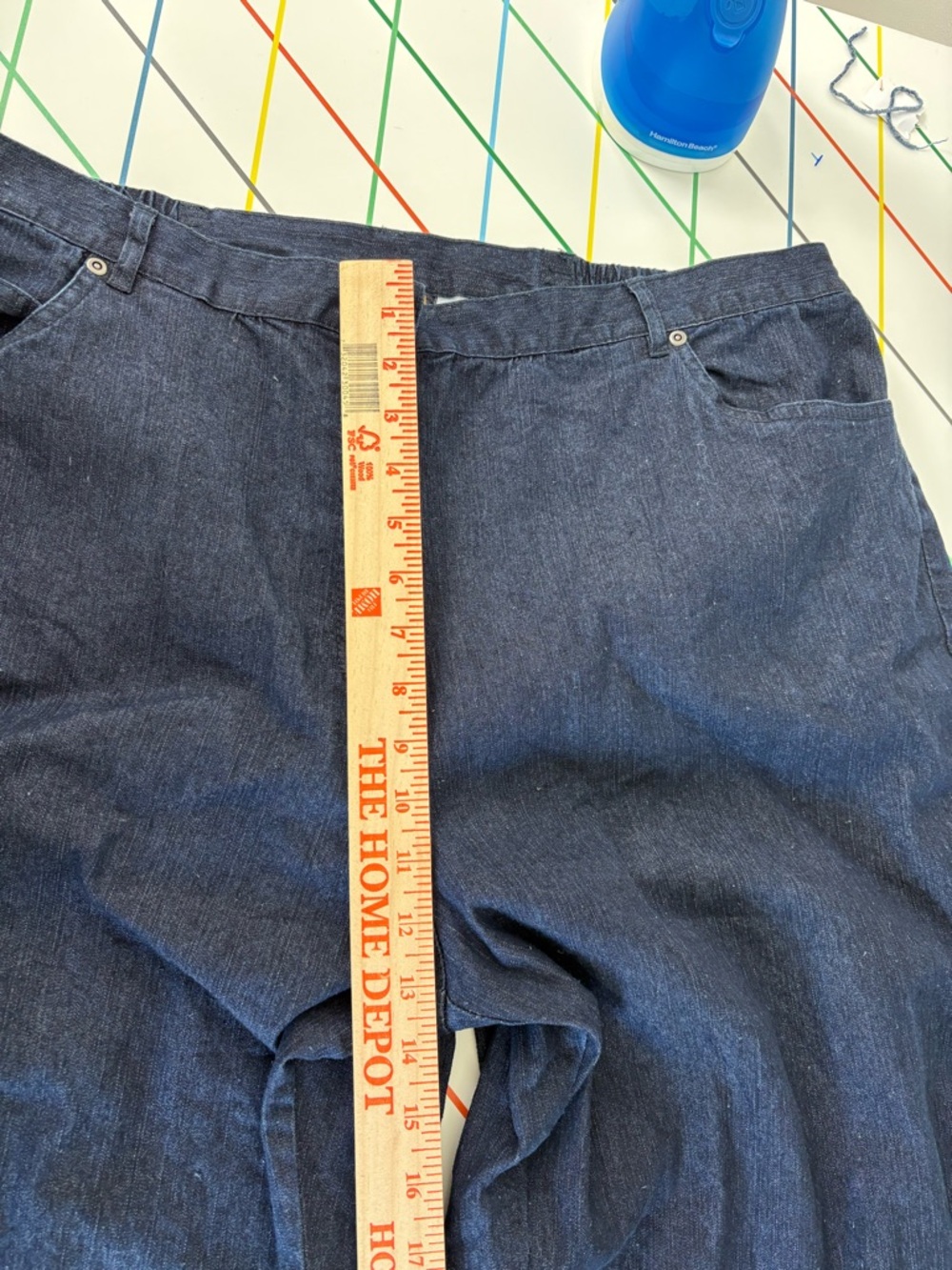 Ruby Rd. Woman Jeans in Deep Indigo size 22W in EUC elastic waist - Picture 8 of 10